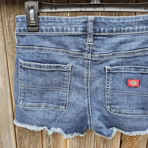 Dickies Denim Blue Women's Shorts Size 16 - Picture 13 of 15